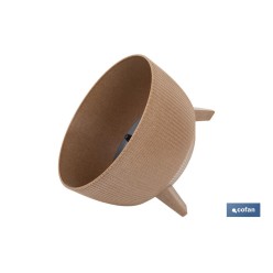 MACETA CON PATAS Y FILTRO DE DRENAJE COLOR MARRÓN WPC Ø 330 X 234 MM 12,4 L