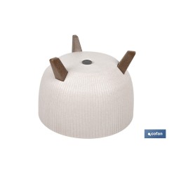 MACETA CON PATAS Y FILTRO DE DRENAJE COLOR BLANCO WPC Ø 290 X 230 MM 9,3 L venta unitaria