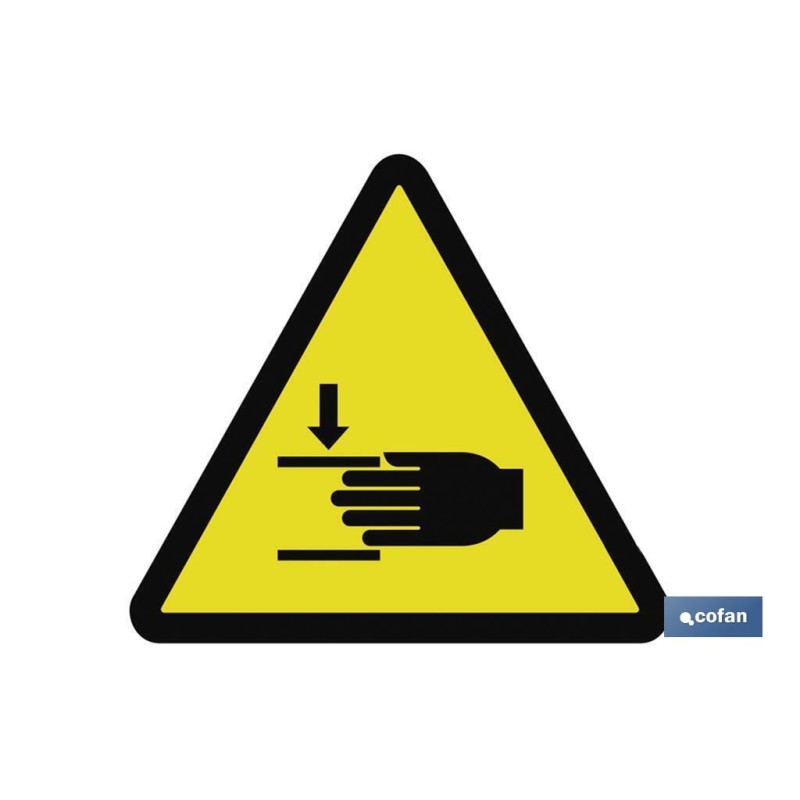 SEÑAL ADHESIVA 148X148MM.