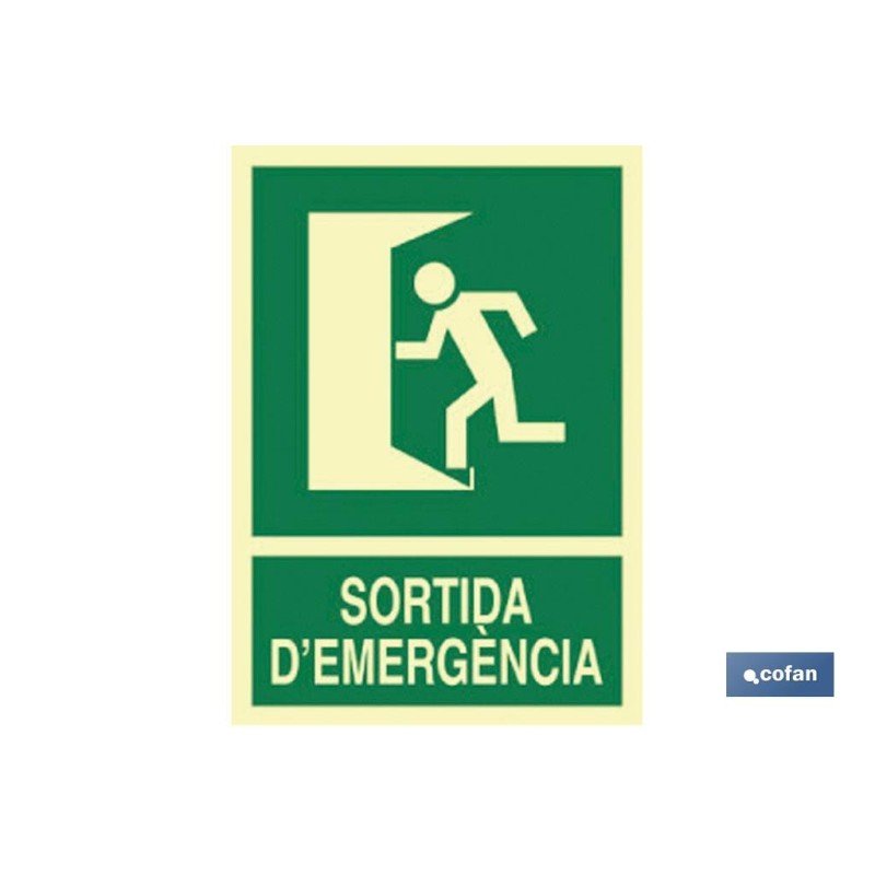 SEÑAL LUMINISCENTE 297X210MM.