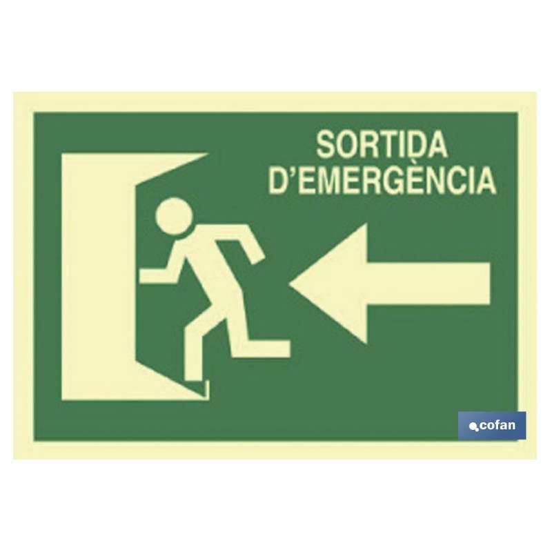 SEÑAL LUMINISCENTE 297X210MM.