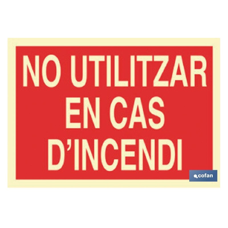 SEÑAL LUMINISCENTE 297X210MM.