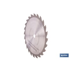 DISCO CORTE PARA MADERA Ø185 MM X 16 MM X 2,4 MM X 24 DIENTES