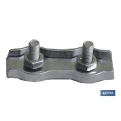 SUJETACABLES PLANOS DOBLE M-4 Venta unitaria