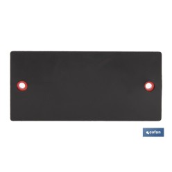 CATADIÓPTRICO RECTANGULAR ROJO 106 X 50 MM CON AGUJERO SIN TORNILLO