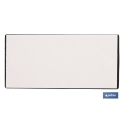 CATADIÓPTRICO RECTANGULAR ROJO 106 X 50 MM CON AGUJERO SIN TORNILLO CON ADHESIVO