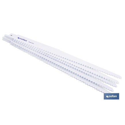 HOJA DE SIERRA DE SABLE (5PCS) BIMETAL 210X6  -  MADERA