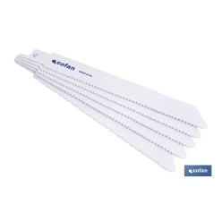 HOJA DE SIERRA DE SABLE (5PCS) BIMETAL 130X10-14  -  METAL