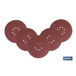 HOJA DE LIJADO LIJADORA PARED Y TECHO 8 AGUJEROS Ø225 MM G 60