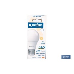 BOMBILLA LED CLASSIC E27 4.9 W 470 LM 4000 K