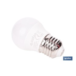 BOMBILLA LED ESFÉRICA E27 6.5 W 806 LM 6500 K