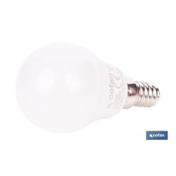 BOMBILLA LED ESFÉRICA E14 6.5 W 806 LM 6500 K