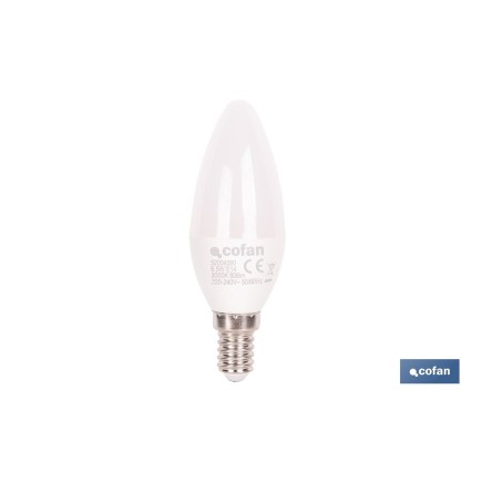 BOMBILLA LED VELA 6.5 W E14  806 LM 3000 K