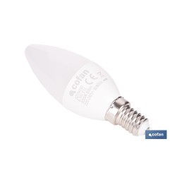 BOMBILLA LED VELA 6.5 W E14  806 LM 3000 K