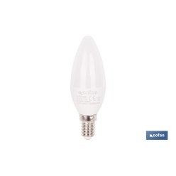 BOMBILLA LED VELA 6.5 W E14 806 LM 6500 K