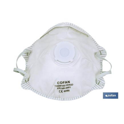 MASCARILLA PROTECCION C/VALVULA FFP2D
