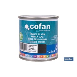 ESMALTE AL AGUA (125 ML) NEGRO SATINADO