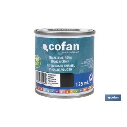 ESMALTE AL AGUA (125 ML) NEGRO MATE