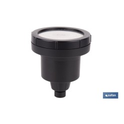 ROCIADOR DE DUCHA CON 15 FILTROS COLOR NEGRO 11,5 X 13,5 CM