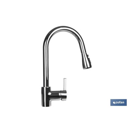 GRIFO COCINA MONOMANDO CON DUCHA 40 MM