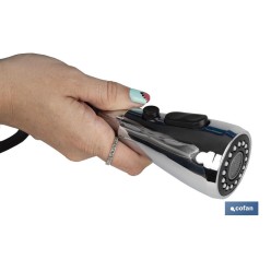 GRIFO COCINA MONOMANDO CON DUCHA 40 MM