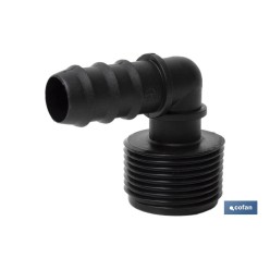 CONEXIÓN EN CODO 90º R.MACHO Ø16MM-3/4