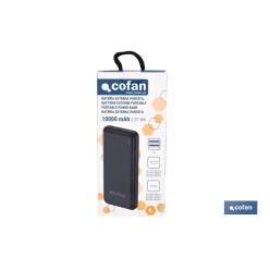 BATERÍA PORTÁTIL POWER BANK 10000 MAH 37 WH