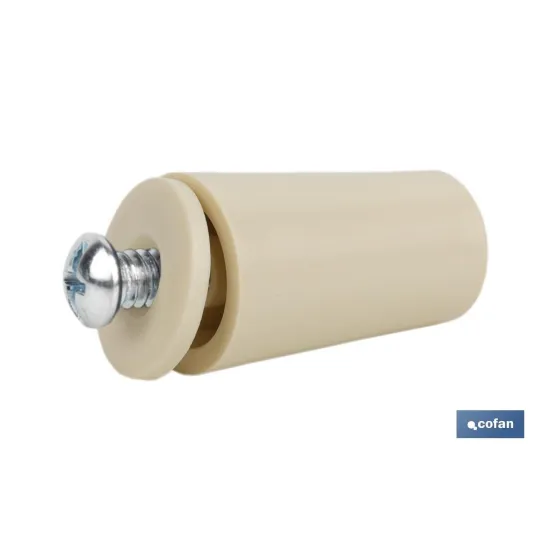 TOPE PERSIANA 40 MM MARFIL CON TORNILLO M-6