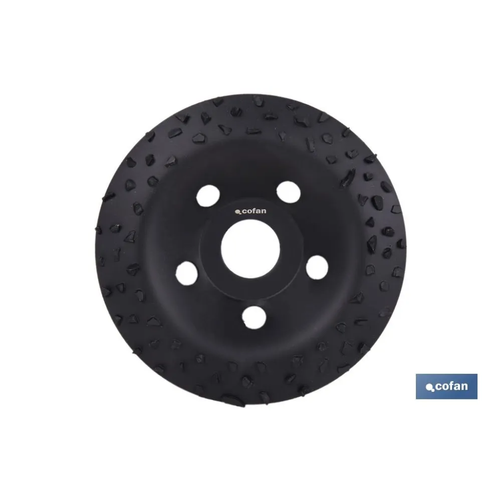 PLATO RECTIFICADOR CARBURO DE TUNGSTENO MULTIMATERIALES Ø115 X 22,23 GRANO GRUESO