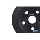 PLATO RECTIFICADOR CARBURO DE TUNGSTENO MULTIMATERIALES Ø115 X 22,23 GRANO GRUESO