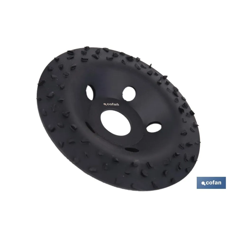 PLATO RECTIFICADOR CARBURO DE TUNGSTENO MULTIMATERIALES Ø115 X 22,23 GRANO GRUESO