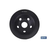 PLATO RECTIFICADOR CARBURO DE TUNGSTENO MULTIMATERIALES Ø115 X 22,23 GRANO GRUESO