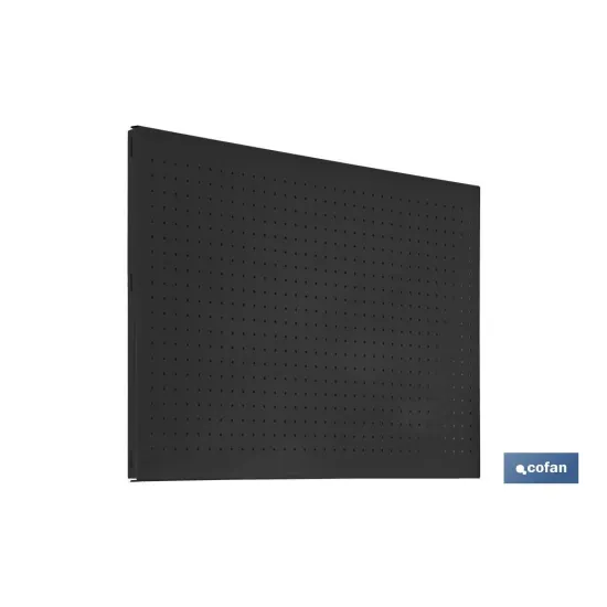 PANEL DE HERRAMIENTAS ANTRACITA CON 8 GANCHOS L-1200 MM