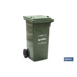 CONTENEDOR 2 RUEDAS 120 LITROS COLOR VERDE