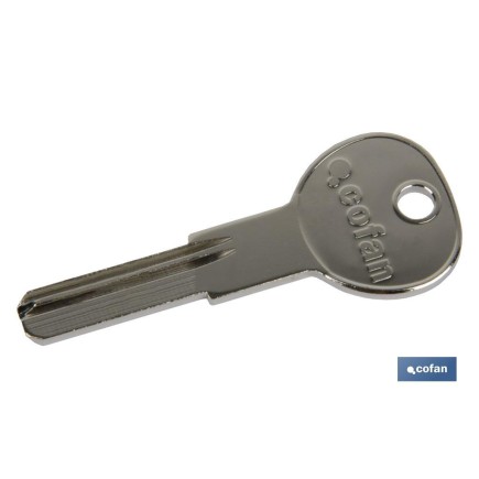 LLAVE EN BRUTO PARA CILINDRO DE SEGURIDAD