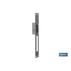 Abrepuertas eléctr. revers+Frente-250mm Gris AC/DC