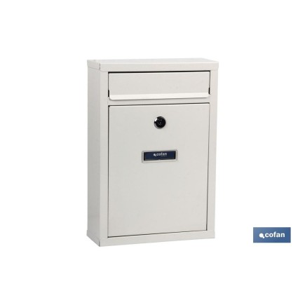 BUZÓN CORREO EXTERIOR BLANCO MODELO LETTER 320x215x85mm