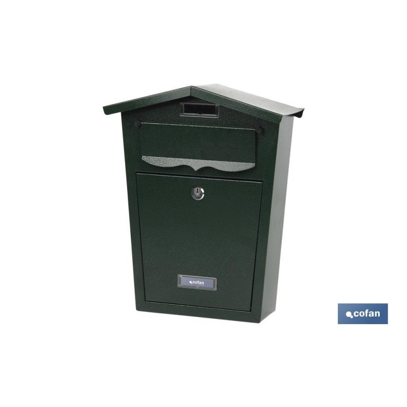 BUZÓN CORREO EXTERIOR NEGRO MODELO GARDEN 360x290x105mm