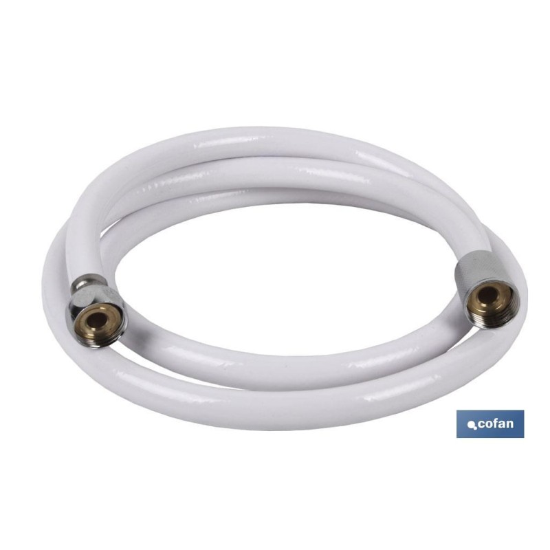 FLEXO DUCHA PVC/LATÓN COLOR BLANCO 1,5M
