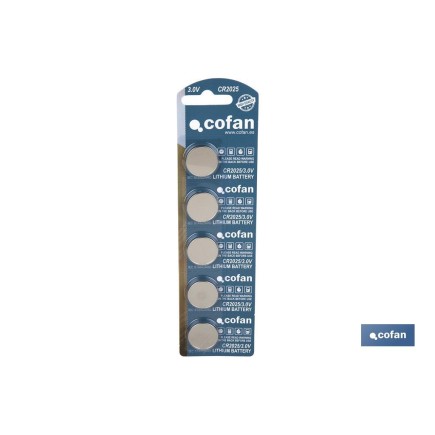 PILA BOTÓN CR2025/3,0V VENTA UNITARIA