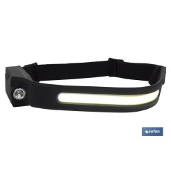 LINTERNA DUAL DE CABEZA CON SENSOR DE ACTIVACIÓN 350 LM