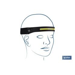 LINTERNA DUAL DE CABEZA CON SENSOR DE ACTIVACIÓN 350 LM