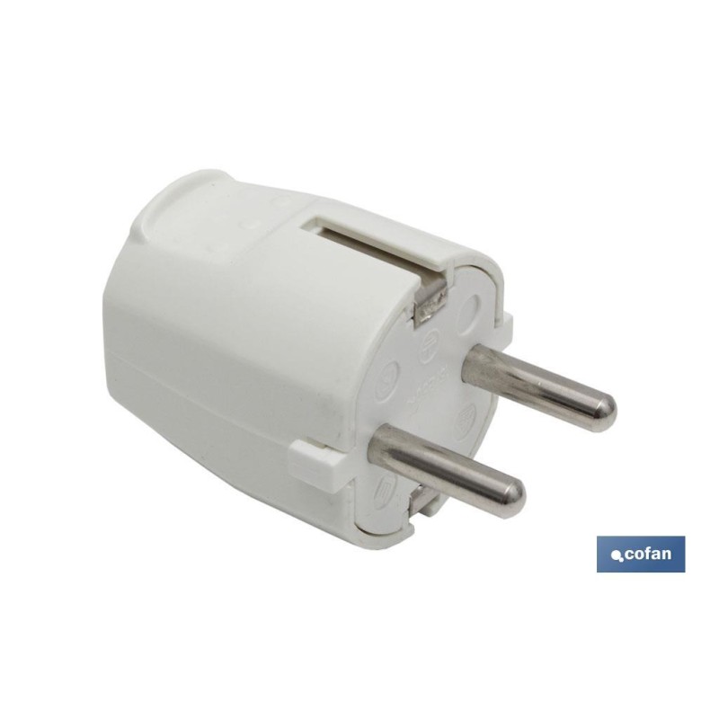 CLAVIJA BIPOLAR BLANCA (16A-250V)