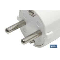 CLAVIJA BIPOLAR BLANCA (16A-250V)