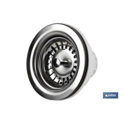 VÁLVULA FREGADERO 1 1/2 x 115 CON CESTA REJILLA