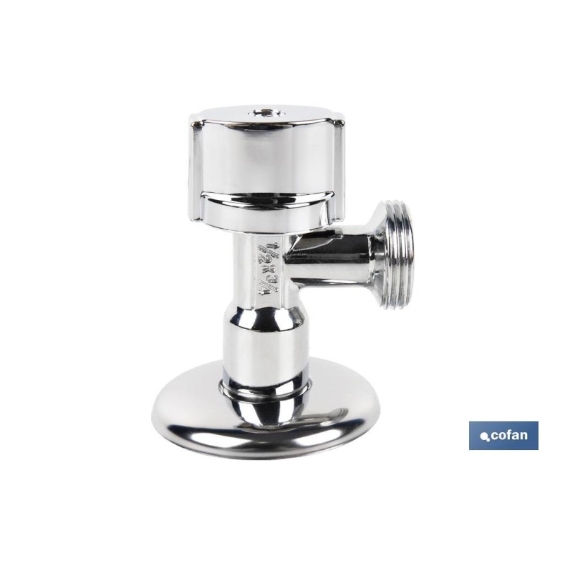 VÁLVULA DE ESCUADRA 1/2 x 3/4 VOLANTE GRANDE