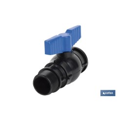 VÁLVULA DE BOLA ROSCA M-H PP PN16 1 1/2 x 1 1/2