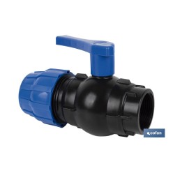 ENLACE VÁLVULA DE BOLA ROSCA HEMBRA PP PN16 20 x 1/2