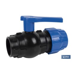 ENLACE VÁLVULA DE BOLA ROSCA HEMBRA PP PN16 50 x 1 1/2