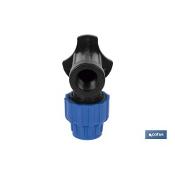 CODO 90° GRIFO ROSCA HEMBRA PP PN16 20 x 3/4 VENTA UNITARIA
